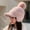 Pink2#, variant on Caywon Women Solid Color Faux Bucket Hat Winter Warm Windproof Soft Stretch Fisherman Hat Casual Outdoor Packable Winter Soft Cute Fuzzy Fisherman Cap