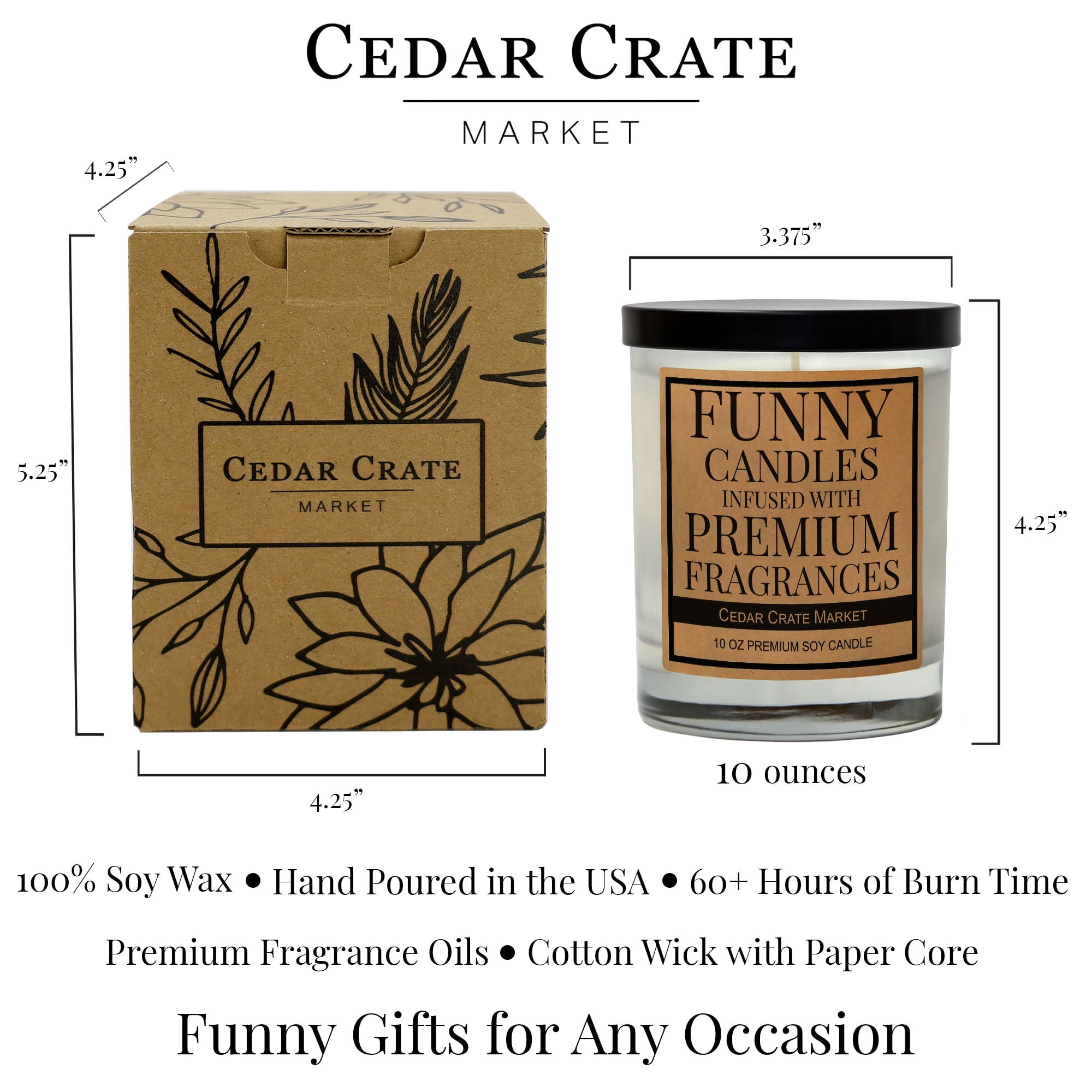 Funny Candle - Therapy Helps Profanity is Faster and Cheaper - Luxury Scented Soy Jar Candle, Gifts for Women, Birthday Gift for her, Best Friend Gift, Best Friend Candles, Funny Gifts