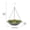 C, variant on SLYNSHome Hanging Birdbath Bird Feeder for Outdoor Decoration,Cute Metal Bird Bath Bowl with Chain Backyard Birdbath Garden Decor