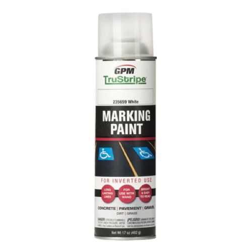 GPM TruStripe INVMRK-19 17 oz Can of White Inverted Marking Paint - Quantity of 2