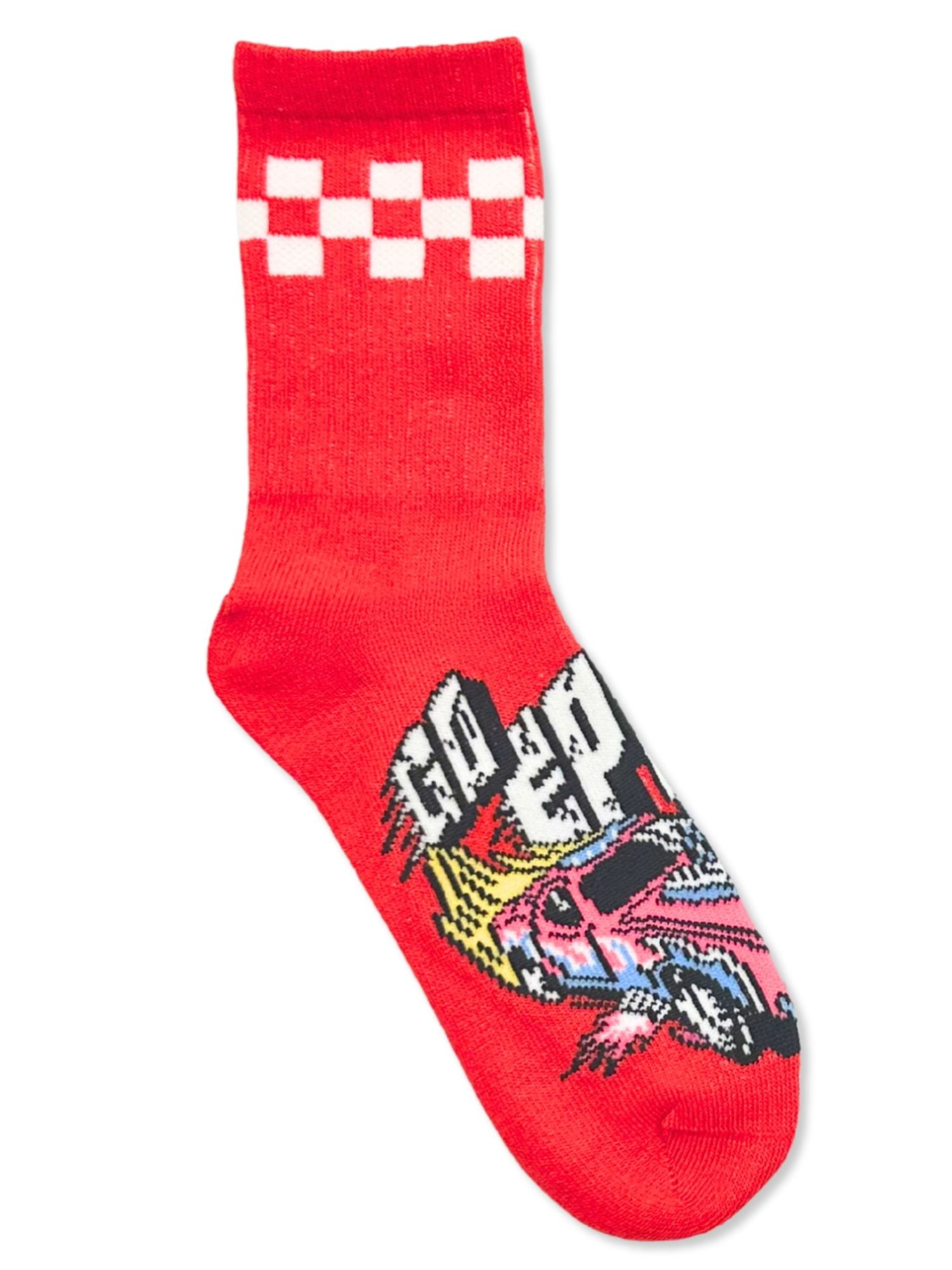 Hot Wheels Boys Mid-Crew Socks, 3-Pack, Sizes S/M-M/L