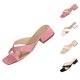 thumbnail image 3 of MKLEKYY Sandalias Con Plataforma de Mujer, Nuevos Zapatos de Mujer, Sandalias de Verano Con Punta Cuadrada y Boca de Pez, Zapatos de Mujer de Tacón Grueso y Tacón Medio, Sandalias de Moda, 3 of 4