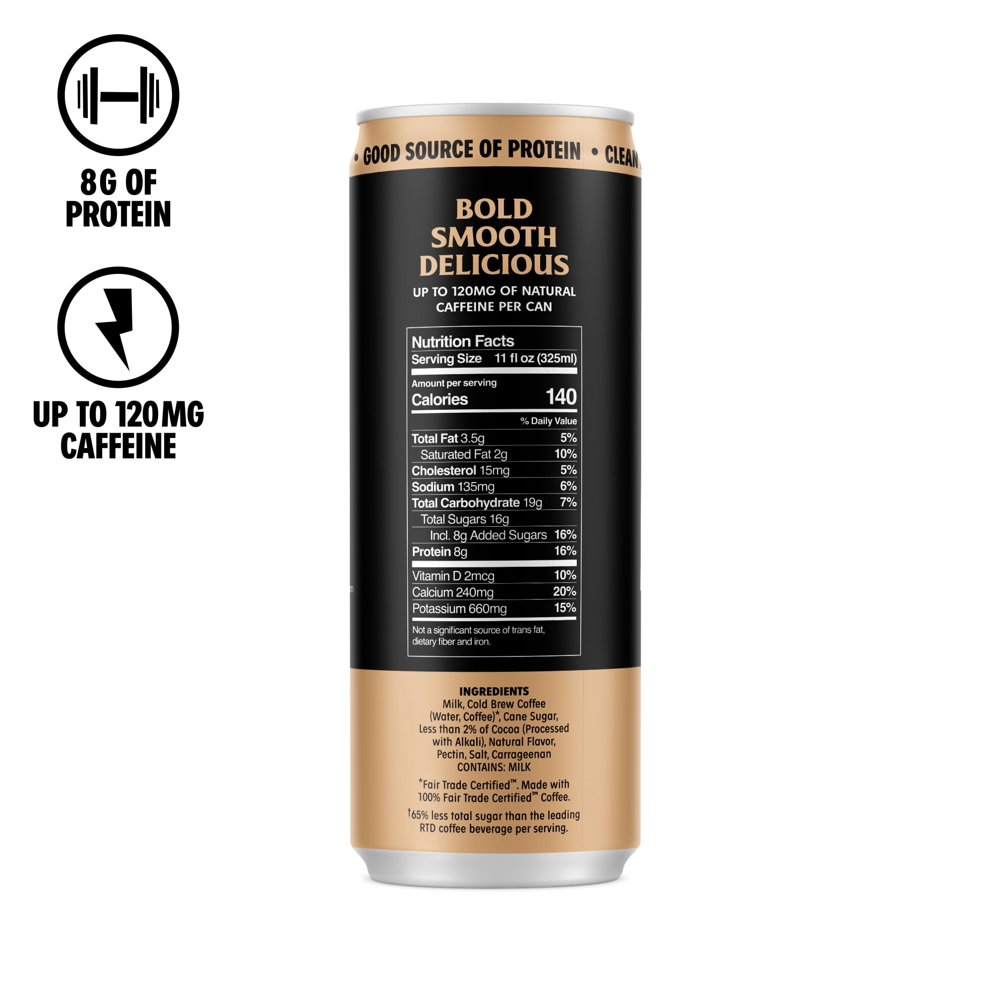 Death Wish Coffee Co., Premium Mocha Latte, 100% Colombian Cold