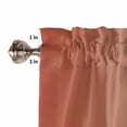 thumbnail image 5 of Kitchen Curtains 45 Inches length, Red Orange Ombre Window Treatment Curtain Drapes, Modern Gradient Abstract Art Lightweight Window Panels for Living Room Bedroom, 52"x45", 2 Panels, 5 of 7