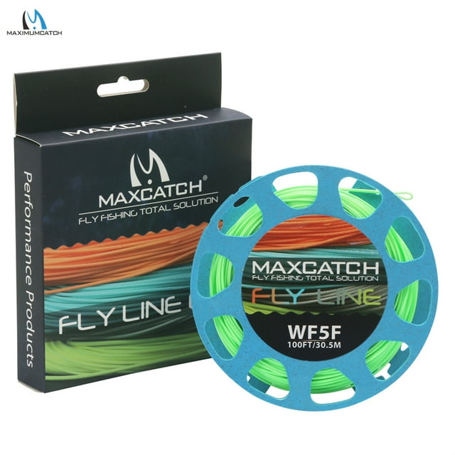 1-8wt Weight Forward Floating Fly Fishing Line 100FT Multi Color Fly Line Pale Green WF4F