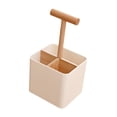 thumbnail image 4 of Caja de almacenamiento de cocina, organizador de escritorio con compartimento, estante de almacenamiento de cocina, caja de almacenamiento decorativa Blanco, 4 of 8