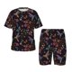 thumbnail image 1 of Balery Humming Bird And Tropical Flowers Conjunto de Pijama Infantil de Manga Corta con Estampado – Ropa de Dormir de Algodón Suave-Small, 1 of 6