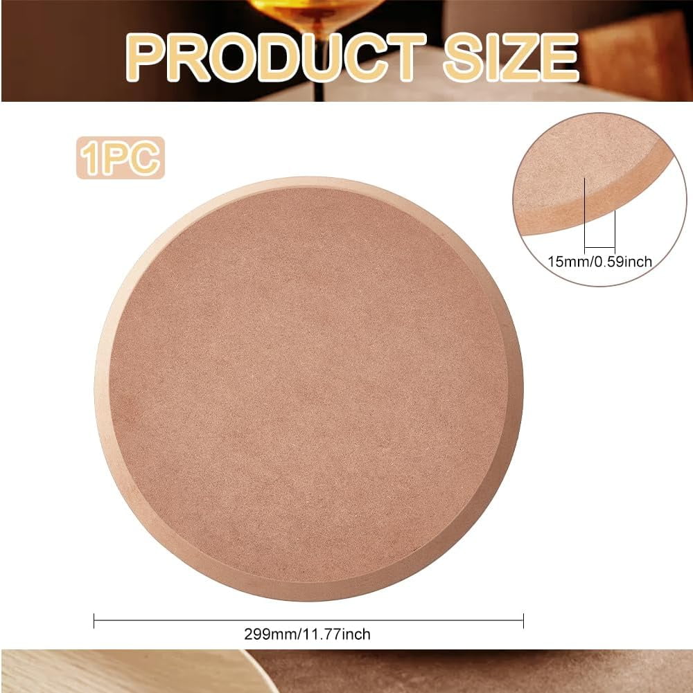 Pottery Tool for Clay Round Pottery Tools Ceramic Plate Forming Tool Handbuilding Dish Plate Slump Tool Dish Pottery Tools for Dish Pottery Press Supplies 11.7x0.6" Brown