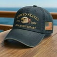 thumbnail image 2 of USA 250th Anniversary Commemorative Hat Men Women Patriotic Adjustable 250 Anniversary Cap Bald Eagle Printed Baseball Cap, 2 of 4