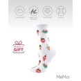 thumbnail image 6 of MeMoi Ice Cream Sundae Bamboo Blend Crew Novelty Socks - Womens - Female, One Size, White, 6 of 7