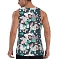 thumbnail image 3 of Fotbe Cute Poodle Dog Pattern Men's Quick Dry Workout Tank Top Gym Muscle Tee Fitness Bodybuilding Sleeveless T Shirt Breathable Workout Shirt-Small, 3 of 9