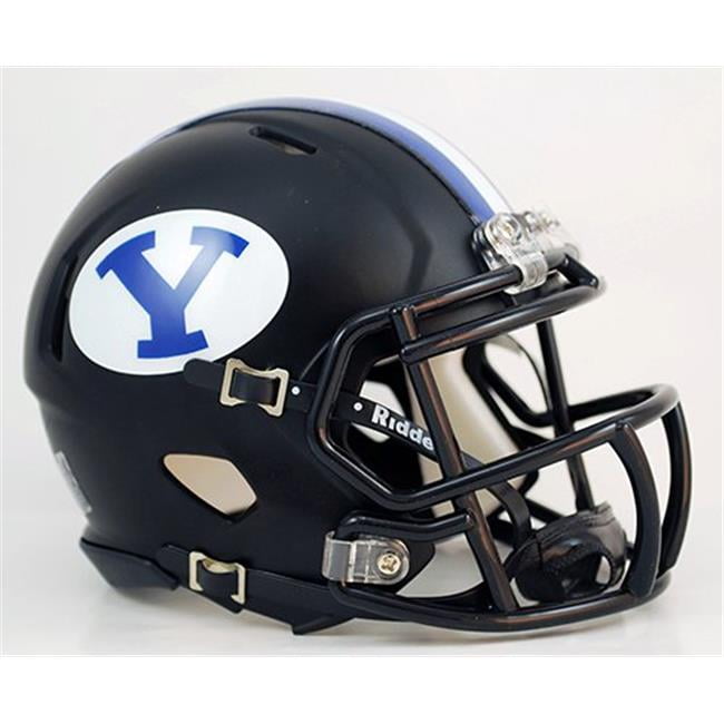 BYU Cougars Helmet Riddell Replica Mini Speed Style Matte Black