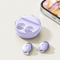 Earphones for Kids, Hwkond Sleep Earbuds Wireless Bluetooth Headset Bluetooth 5.3 Mini In Ear Dual Microphone Wearable Earphones For Sleeping, Purple, Up to 60% Off