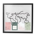 thumbnail image 1 of Adventure Map Frame Money Box Display Travel Shadow Box, Convenient Storage for Memories with Ticket Slot, 1 of 7