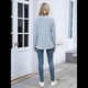 thumbnail image 5 of Camisas de Larga para Mujer, Suéteres Elegantes Informales con Botones y Cuello en V, Tops Tipo Jersey, Conjuntos de Otoño. Azul XL, 5 of 10