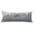 thumbnail image 2 of 35" White Boston Daylight Skyline Lumbar Decorative Pillow, 2 of 6