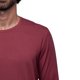 thumbnail image 3 of Playera Manga Larga Para Hombre De Algodón Pima y Tela Spandex Unbranded Co Long Sleeve Crew Neck Red Wine XL, 3 of 6