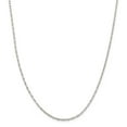 thumbnail image 1 of White Sterling Silver chain 16 in 2.25 mm 2.25mm Fancy Wave Link, 1 of 5