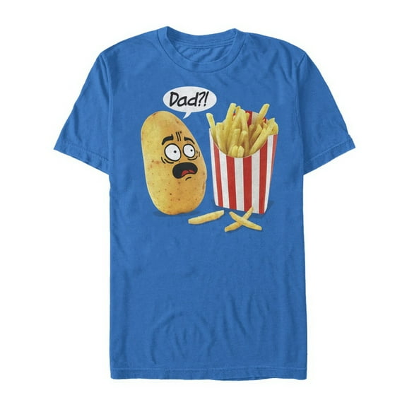 Men's Lost Gods Potato Spud Dad Graphic Tee Royal Blue 3X Large