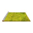 thumbnail image 2 of Ahgly Company Machine Washable Indoor Rectangle Abstract Yellow Contemporary Area Rugs, 7' x 10', 2 of 4