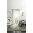 thumbnail image 4 of Martha Stewart Glacier Sheer Curtain Panel Pair, Ivory, Pole Top, Sheer, Indoor, Adult, 2 Piece Set, 50" x 95", 4 of 7