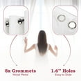 thumbnail image 2 of 3 Ply White Linen Curtains 84 Inch Length 2 Panels Set Bedroom Living Room Curtains 84 Inches Long, Rod Pocket Back Tab Textured Window Drapes Soft Semi Sheer Light Filtering Panels Classic White, 2 of 5