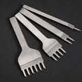 thumbnail image 4 of Hole Chisel,4 Pcs Hole Chisel Stitching Chisel Prong Chisel Sturdy Construction, 4 of 9