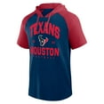 thumbnail image 2 of Men's Logo Athletic Navy Houston Texans Prime Hoodie T-Shirt, 2 of 3