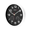 thumbnail image 3 of Reloj De Pared Steiner Con Higrómetro Y Termómetro Negro, 3 of 4