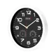 thumbnail image 3 of Reloj De Pared Steiner Con Higrómetro Y Termómetro Negro, 3 of 4