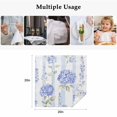 thumbnail image 4 of Purple Hydrangea Cloth Napkins, Stripe Vintage Floral Washable and Reusable Dinner Napkins Set of 4, Table Napkin for Kitchen Party Birthday Wedding Hotel Housewarming 20"x20", 4 of 8