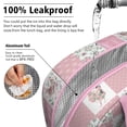 thumbnail image 5 of Lunch Bag Lunch Box for Women Reusable Insulated Lunch Cooler Bags,Large Capacity for Work Travel Picnic,Water-Resistant Pioneer Pieced Patchwork Lunch Tote Bag Gifts for Woman Mom Pink, 5 of 6
