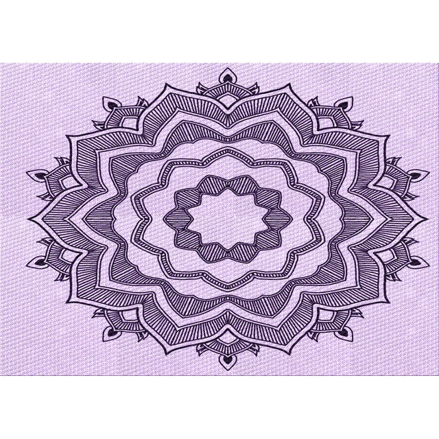 Ahgly Company Machine Washable Indoor Rectangle Transitional Orchid