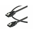 thumbnail image 1 of StarTech.com SATA Câble Rond 0,3 m - Connecteurs à Verrouillage - Câble SATA 6Gbs - Câble SATA - Série ATA 150/300/600 - SATA (R) Verrouillé à SATA (R) Verrouillé - 1 Pi - Rond - Noir, 1 of 4