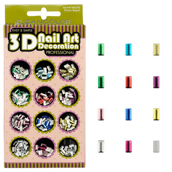 3D Prism Beam Nail Decoration, Intricate, Eye Catching Designs for Glamorous, Long Lasting Nail Art, Easy to Apply, Perfect for DIY Manicures, Events, Multicolor