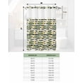 thumbnail image 6 of No Hook Shower Curtain with Snap in Liner, Black and White Striped Summer Pineapple Tropical Plant Hotel Shower Curtains for Bathroom, Washable Shower Curtain Liner Set with Mesh Top Window, 36"x72", 6 of 6