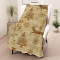 thumbnail image 4 of Zhourta Christmas Flannel Soft Blanket 7.56x39.37in for Sofa Bed and Chair Use with Christmas Themed Design for Cozy Holiday Decor, 4 of 6