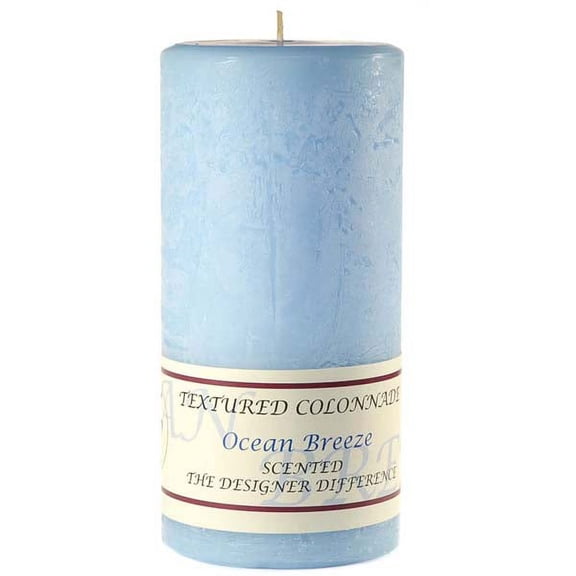 1 Pc Textured 3x6 Ocean Breeze Pillar Candles 3 in. diameterx6.25 in. tall