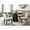 Beige+Black, variant on 7 Pcs Counter Height Dining Room Ii Weathered Gray Finish, Rectangular Table For Various Settings, Chairs & Stools Made Of Quality Composite Wood Veneer, 220lbs Weight Capacity Per Seat Ii,