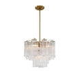 thumbnail image 5 of ADD-300-AG-CL Crystorama Lighting Addis - 4 Light Chandelier-13.75 Inches Tall and 17.75 Inches Wide-Aged Brass Finish-Clear Glass Color, 5 of 12