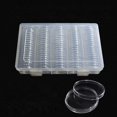 thumbnail image 4 of Lefu 100pcs 27mm Cas Ronds de Stockage de Pièces de Monnaie Capsules Titulaire Boîte Conteneur, 4 of 9