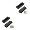 thumbnail image 4 of serony 2pieces Easy-to-install Door Drawer Handles Quick And Rust-resistant black 2Set, 4 of 6