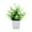 A004- Style D, variant on Artificial Plant Decor with White Square Pot - Faux Monstera Leaves in Realistic Looking Design - for Home Office Desk Shelf Living Room Decor