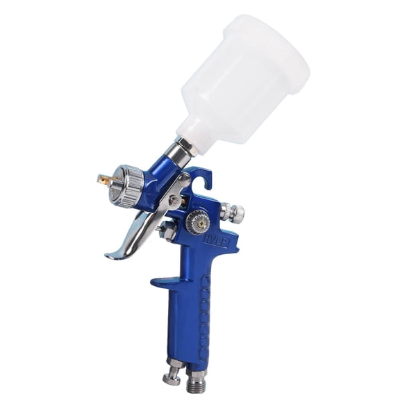 DAWOT HVLP Mini Spray Paint Sprayer, Air Gravity Spray Gun, Air Gravity Spray Gun 0.8mm 125ml Nozzle for for Automotive, Panel Repairs, Door jambs, House Painting and Furniture Painting