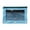 Sky Blue-SB Home Decor, variant on karymi Clear Window 3-Ring Binder Pencil Pouch Case with Two Zipper Compartments for School Supplies Cosmetic Bag 25x19cm Oxford Cloth Fabric Material Gifts for Women