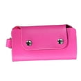 thumbnail image 3 of PU Leather Car Key Chain Ring Soild Color Keys Holder Pouch Case Organizer Bags Car Accessories, 3 of 4
