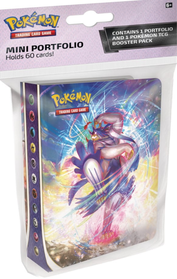 Pokemon Trading Card Game Mini Portfolio Including 1 Sword & Shield Booster Pack 