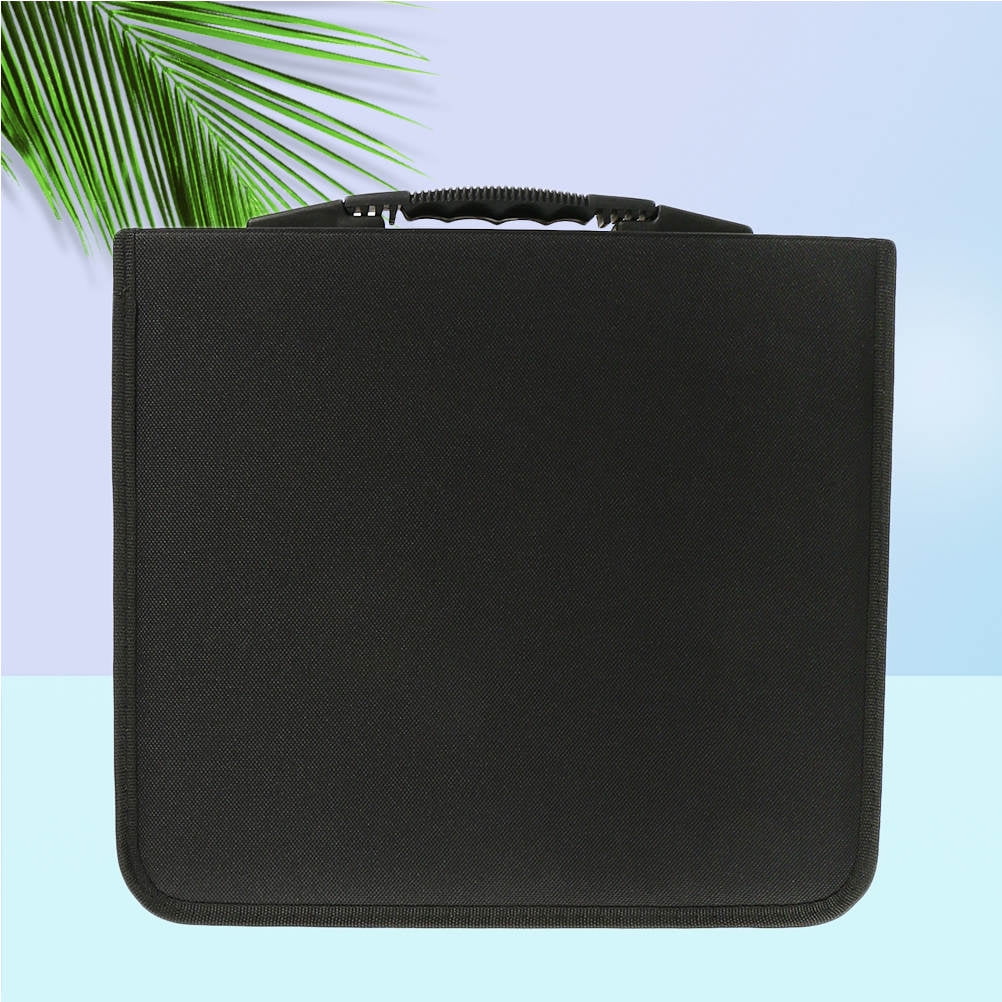 FELTECHELECTR 1Set CD DVD Case Black Color Rectangular Shape For Media Organization And Storage Portable
