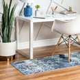 thumbnail image 2 of Rugs.Com Malibu Collection Runner Rug ‚Äì 6 Ft Runner Blue Low-Pile Rug Perfect For Hallways, Entryways, 2 of 4