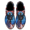 thumbnail image 2 of Happy 4th Of July Rottweiler Patriotic Dog American flag Shoes Sneakers Black Size 9, 2 of 7